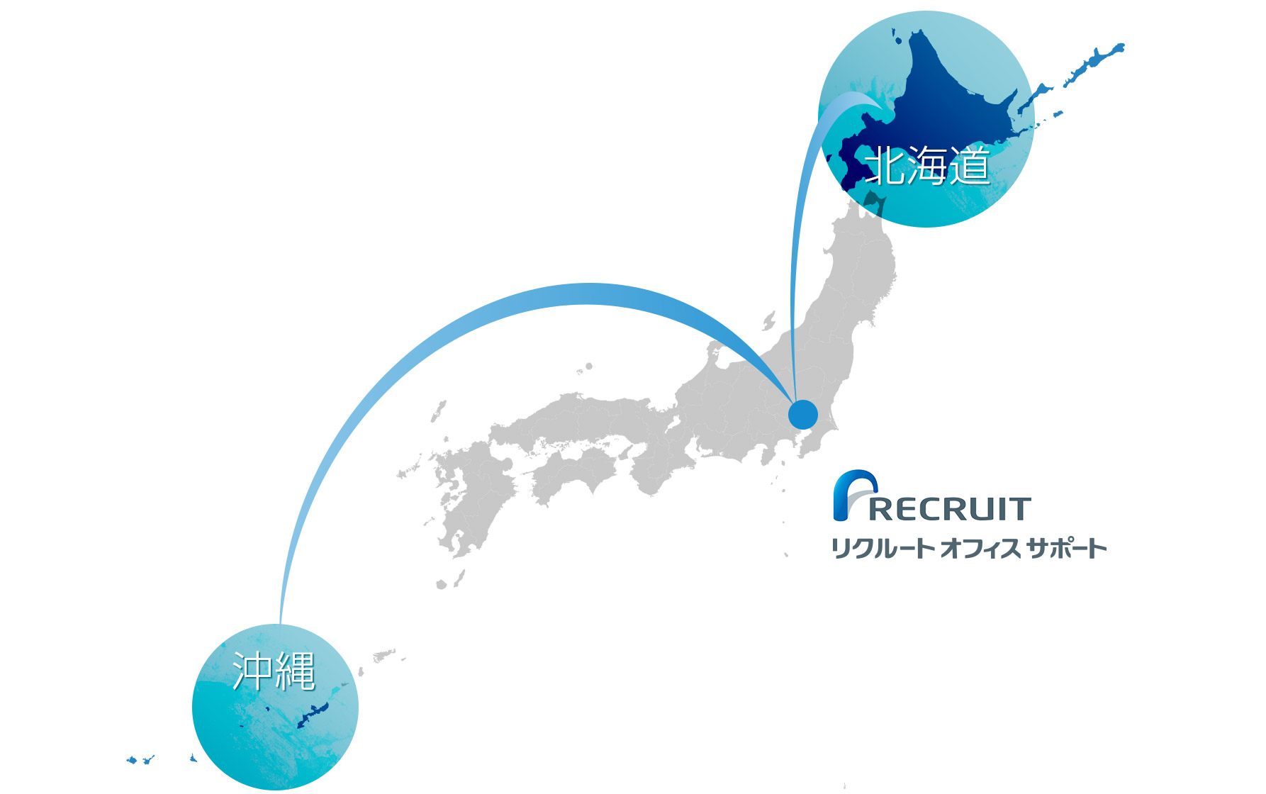 在宅勤務制度により、現在は北海道と沖縄で約40人の障がい者が働いています。